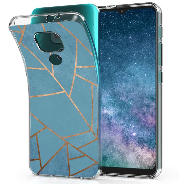 imoshion Coque Design Motorola Moto E7 Plus / G9 Play - Blue Graphic