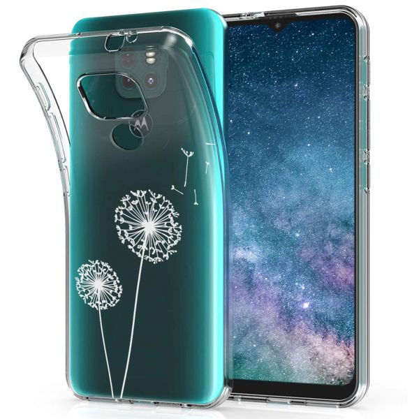 iMoshion Coque Design Motorola Moto E7 Plus / G9 Play - Dandelion - Blanc