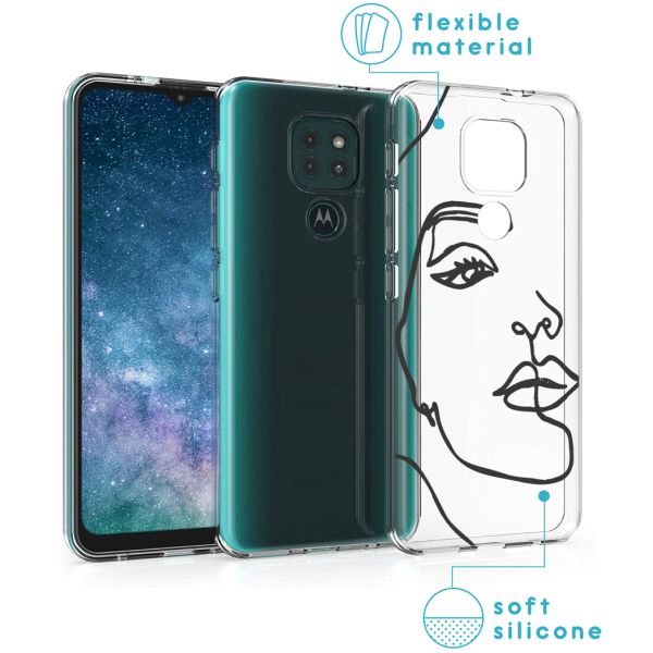 iMoshion Coque Design Motorola Moto E7 Plus / G9 Play - Line Art