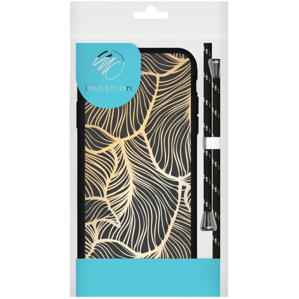 imoshion Coque Design avec cordon iPhone 8 Plus / 7 Plus - Golden Leaves