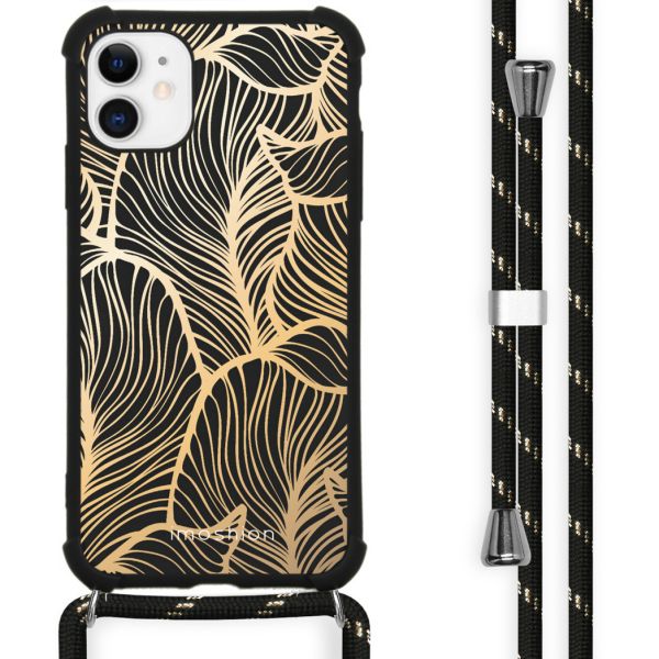 imoshion Coque Design avec cordon iPhone 11 - Golden Leaves