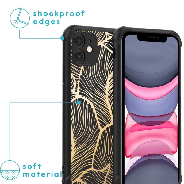 imoshion Coque Design avec cordon iPhone 11 - Golden Leaves