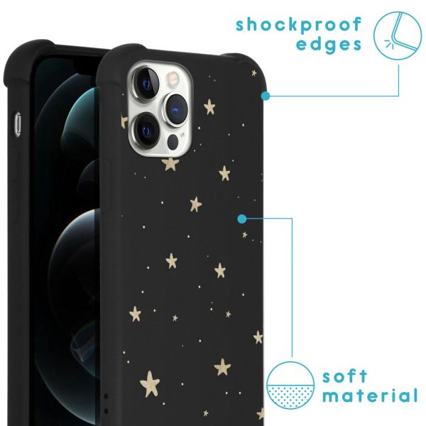 imoshion Coque Design avec cordon iPhone 12 Pro Max - Stars Gold