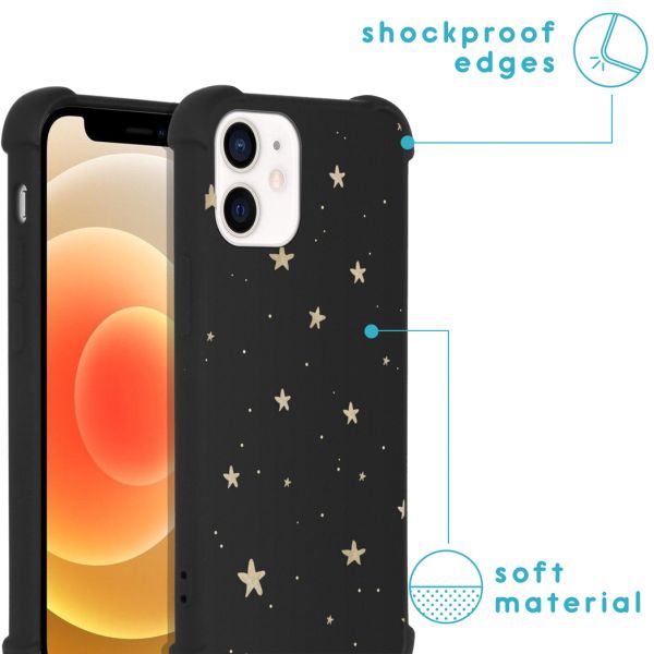 imoshion Coque Design avec cordon iPhone 12 Mini - Stars Gold