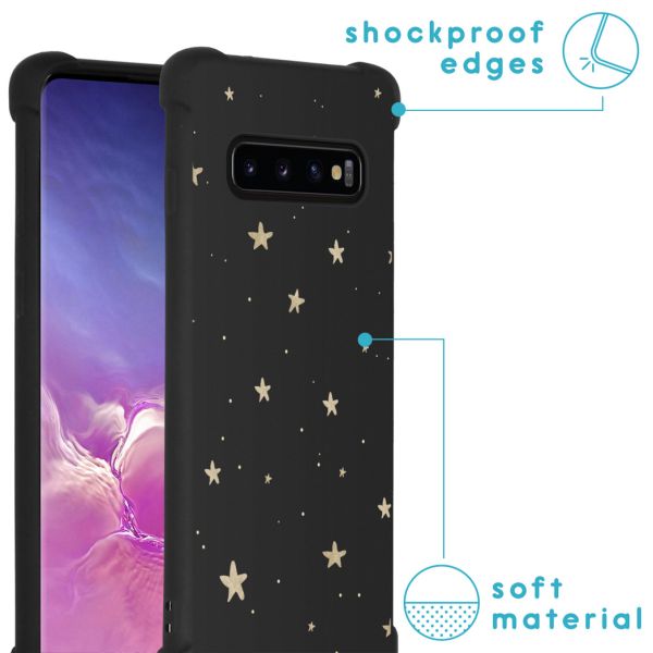 imoshion Coque Design avec cordonSamsung Galaxy S10 - Stars Gold