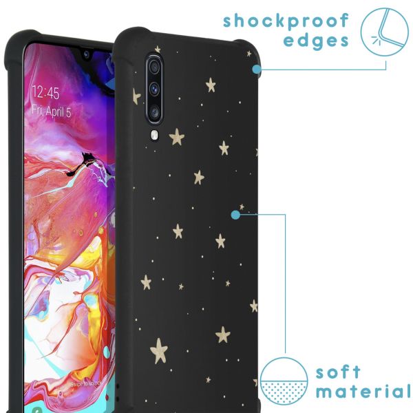 imoshion Coque Design avec cordonSamsung Galaxy A70 - Stars Gold