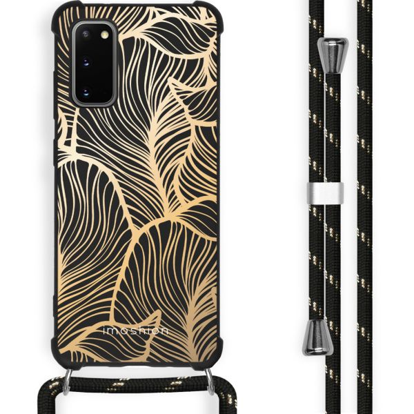 imoshion Coque Design avec cordon Samsung Galaxy S20 Plus - Golden Leaves