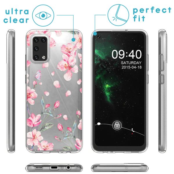 imoshion Coque Design Samsung Galaxy A02s - Fleur - Rose