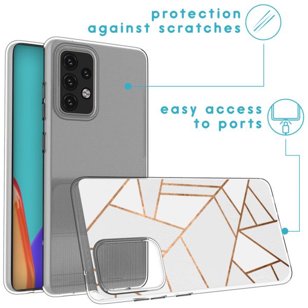 iMoshion Coque Design Samsung Galaxy A52(s) (5G/4G) - White Graphic