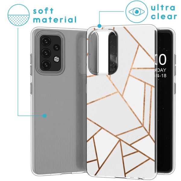 iMoshion Coque Design Samsung Galaxy A52(s) (5G/4G) - White Graphic