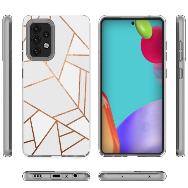 imoshion Coque Design Samsung Galaxy A52(s) (5G/4G) - White Graphic