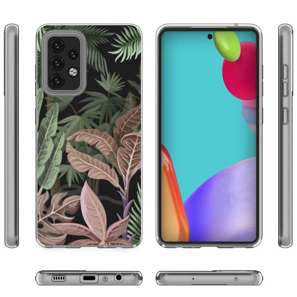 imoshion Coque Design Samsung Galaxy A52(s) (5G/4G) - Dark Jungle/Rose