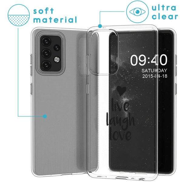 iMoshion Coque Design Samsung Galaxy A52(s) (5G/4G) - Live Laugh Love