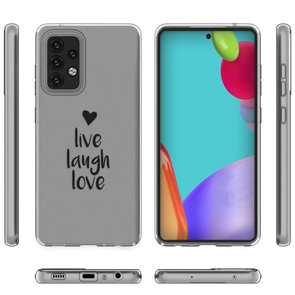 iMoshion Coque Design Samsung Galaxy A52(s) (5G/4G) - Live Laugh Love