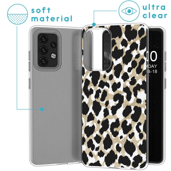 imoshion Coque Design Samsung Galaxy A52(s) (5G/4G) - Léopard / Noir