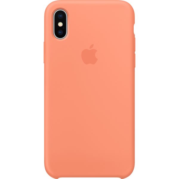 Apple Coque en silicone iPhone X - Peach