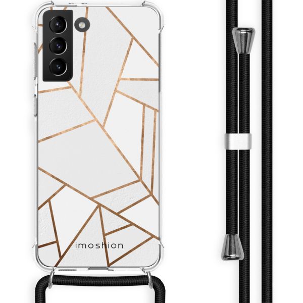 imoshion Coque Design avec cordon Samsung Galaxy S21 Plus - White Graphic