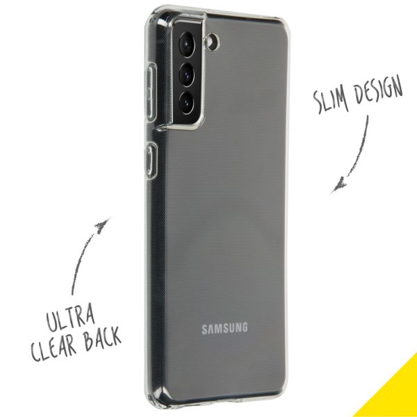 Accezz Coque Clear Samsung Galaxy S21 Plus - Transparent