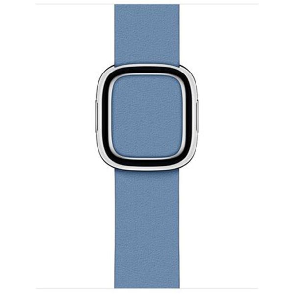 Apple Leather Band Modern Buckle Apple Watch Series 1-9 / SE - 38/40/41 mm / Series 10 - 42 mm - Taille S - Bleu