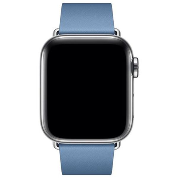 Apple Leather Band Modern Buckle Apple Watch Series 1-9 / SE - 38/40/41 mm / Series 10 - 42 mm - Taille L - Cornflower