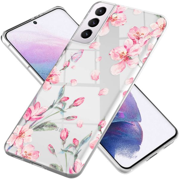 imoshion Coque Design Samsung Galaxy S21 Plus - Fleur - Rose