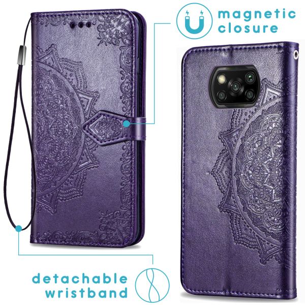 iMoshion Etui de téléphone portefeuille Mandala Xiaomi Poco X3 (Pro)