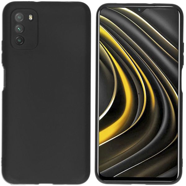 iMoshion Coque Couleur Xiaomi Poco M3 - Noir