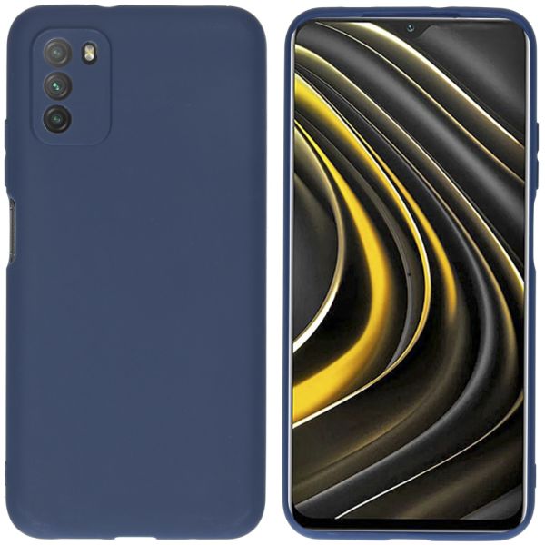 imoshion Coque Couleur Xiaomi Poco M3 - Bleu foncé