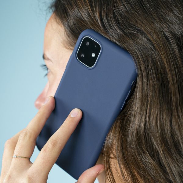 iMoshion Coque Couleur Xiaomi Poco M3 - Bleu foncé