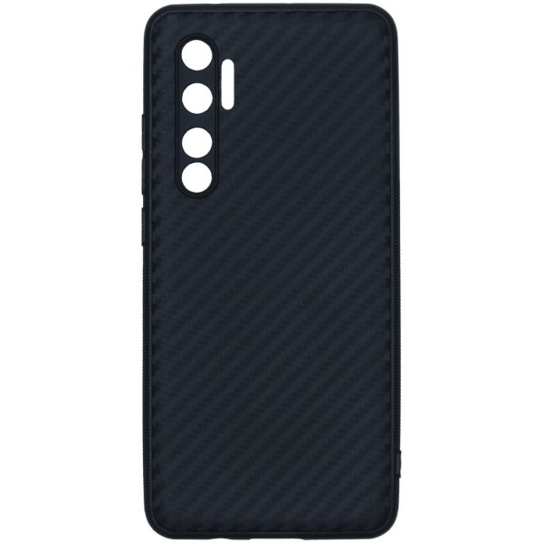 Coque silicone Carbon Xiaomi Mi Note 10 Lite - Noir