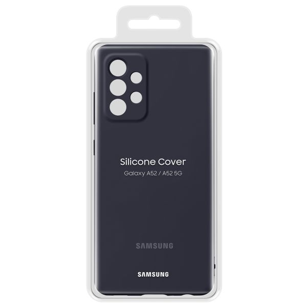 Samsung Original Coque en silicone Samsung Galaxy A52(s) (5G/4G) - Noir