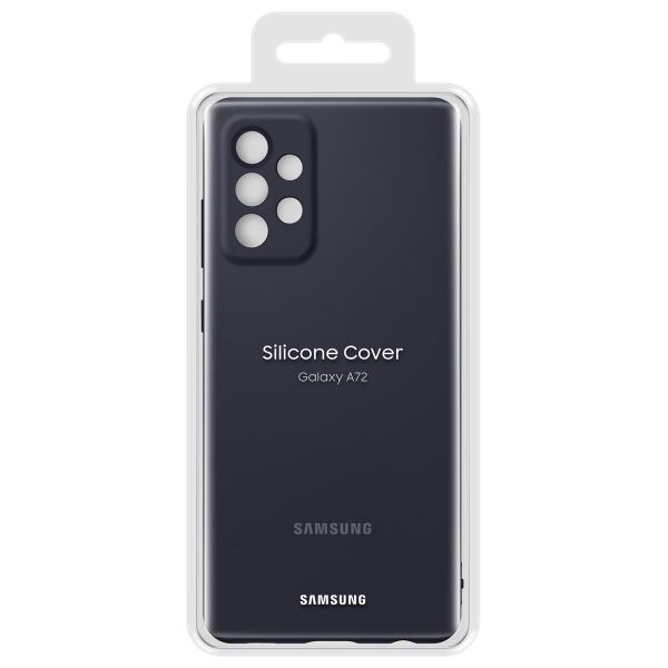 Samsung Original Coque en silicone Samsung Galaxy A72 - Noir