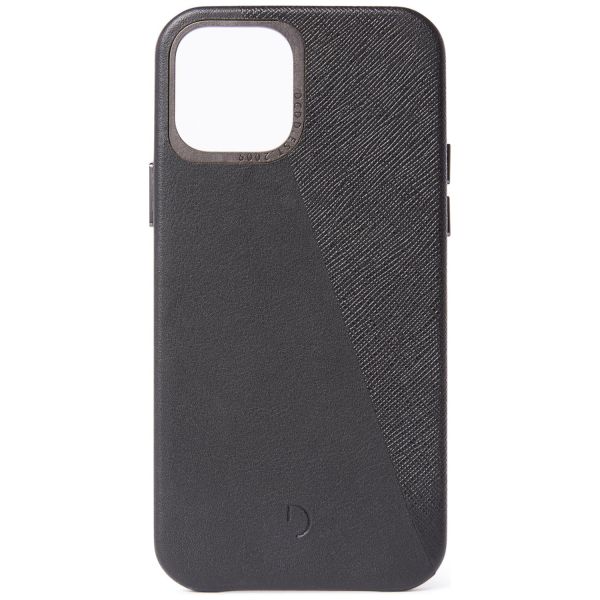 Decoded Coque en cuir Dual iPhone 12 (Pro) - Noir