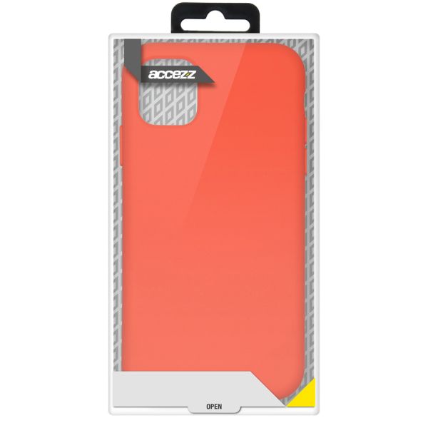 Accezz Coque Liquid Silicone Samsung Galaxy A72 - Rouge