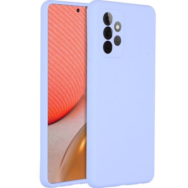 Accezz Coque Liquid Silicone Samsung Galaxy A72 - Violet