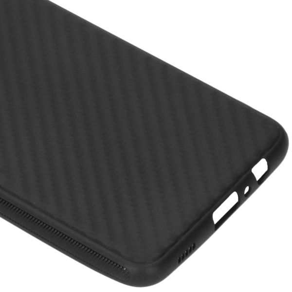 Coque silicone Carbon Samsung Galaxy A12 - Noir