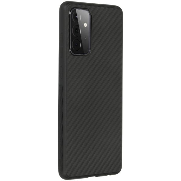 Coque silicone Carbon Samsung Galaxy A72 - Noir