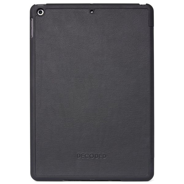 Decoded Coque en cuir Slim iPad 9 (2021) 10.2 pouces / iPad 8 (2020) 10.2 pouces / iPad 7 (2019) 10.2 pouces - Noir