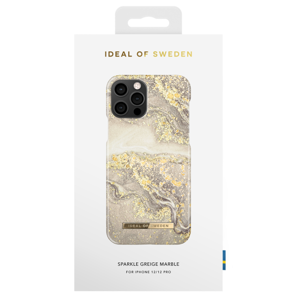 iDeal of Sweden Coque Fashion iPhone 12 Pro Max - Sparkle Greige Marble