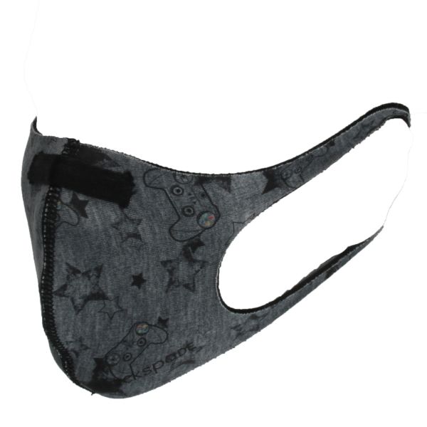 Blackspade Masque lavable unisexe enfants de 3-7 ans - Réutilisable