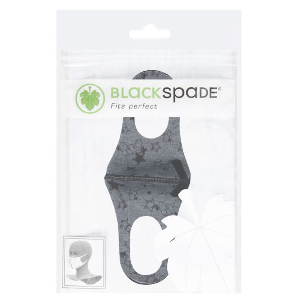 Blackspade Masque lavable unisexe enfants de 3-7 ans - Réutilisable