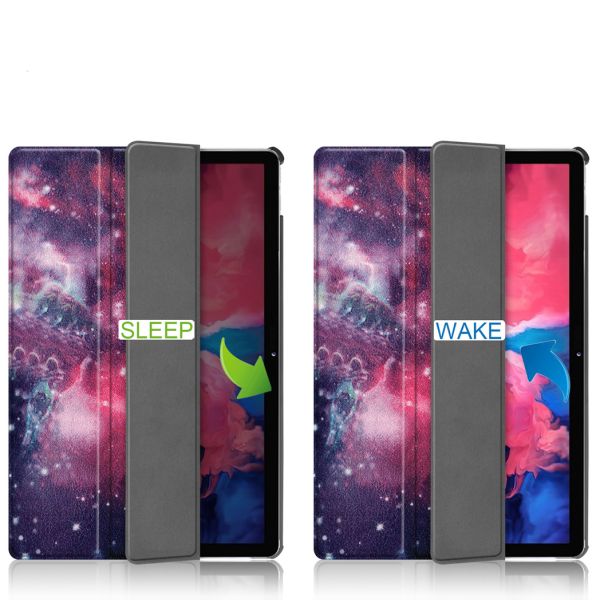 iMoshion Coque tablette Design Trifold  Lenovo Tab P11 / P11 Plus - Space