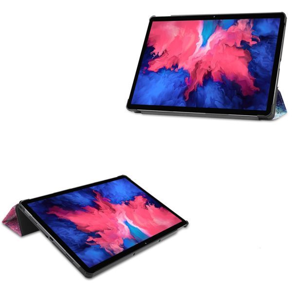 imoshion Coque tablette Design Trifold  Lenovo Tab P11 / P11 Plus - Space