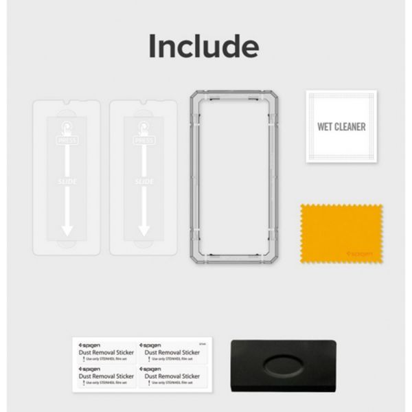 Spigen Protection d'écran en verre trempé AlignMaster Cover 2 Pack Galaxy A32 (5G)