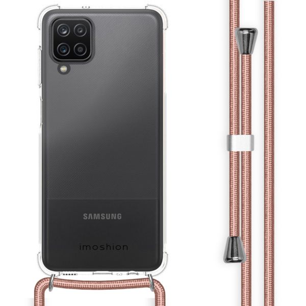 iMoshion Coque avec cordon Samsung Galaxy A12 - Rose Champagne