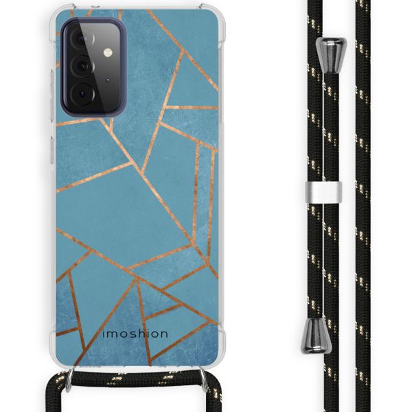 imoshion Coque Design avec cordon Samsung Galaxy A72 - Blue Graphic