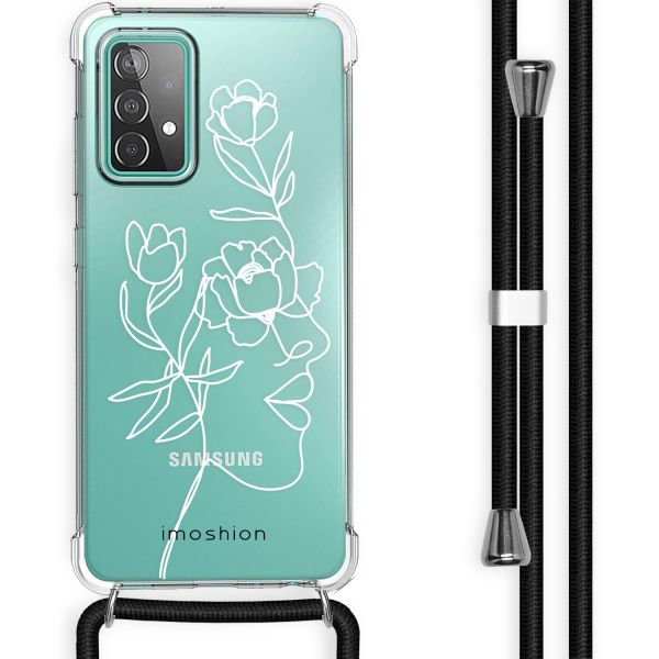 imoshion Coque Design avec cordon Samsung Galaxy A52(s) (5G/4G) - Woman Flower