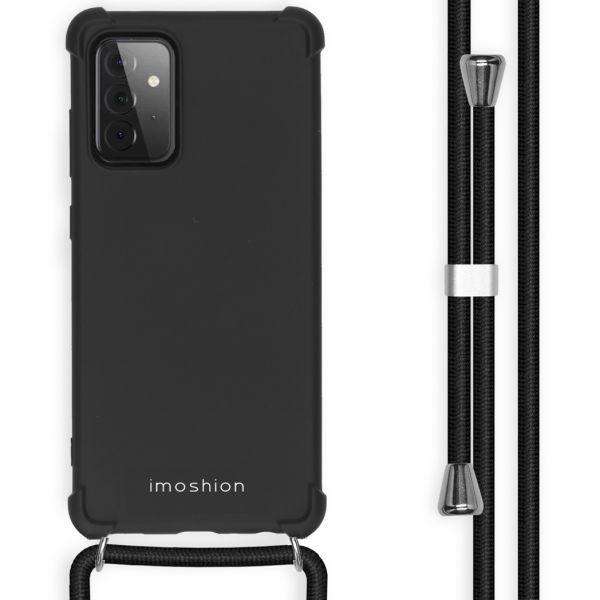 imoshion Coque de couleur avec cordon amovible Galaxy A72 - Noir