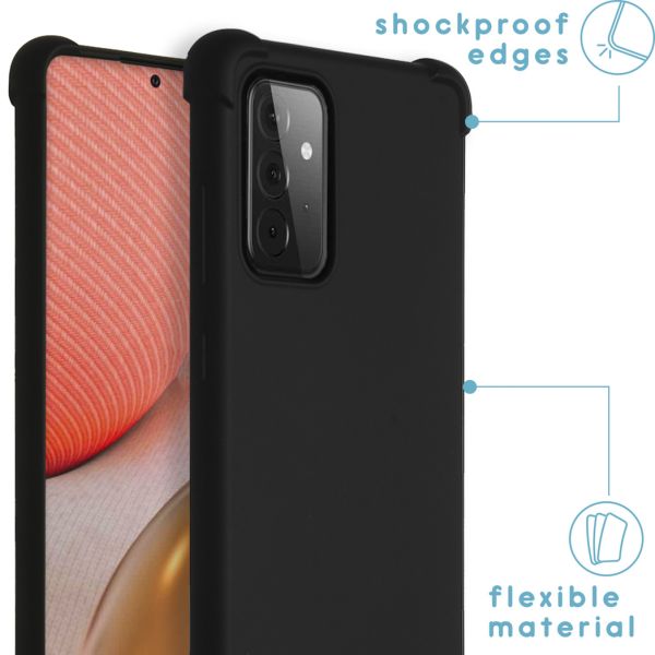 imoshion Coque de couleur avec cordon amovible Galaxy A72 - Noir