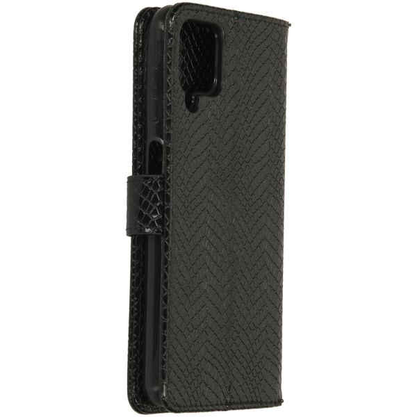 Etui de téléphone imprimé de serpent Samsung Galaxy A12